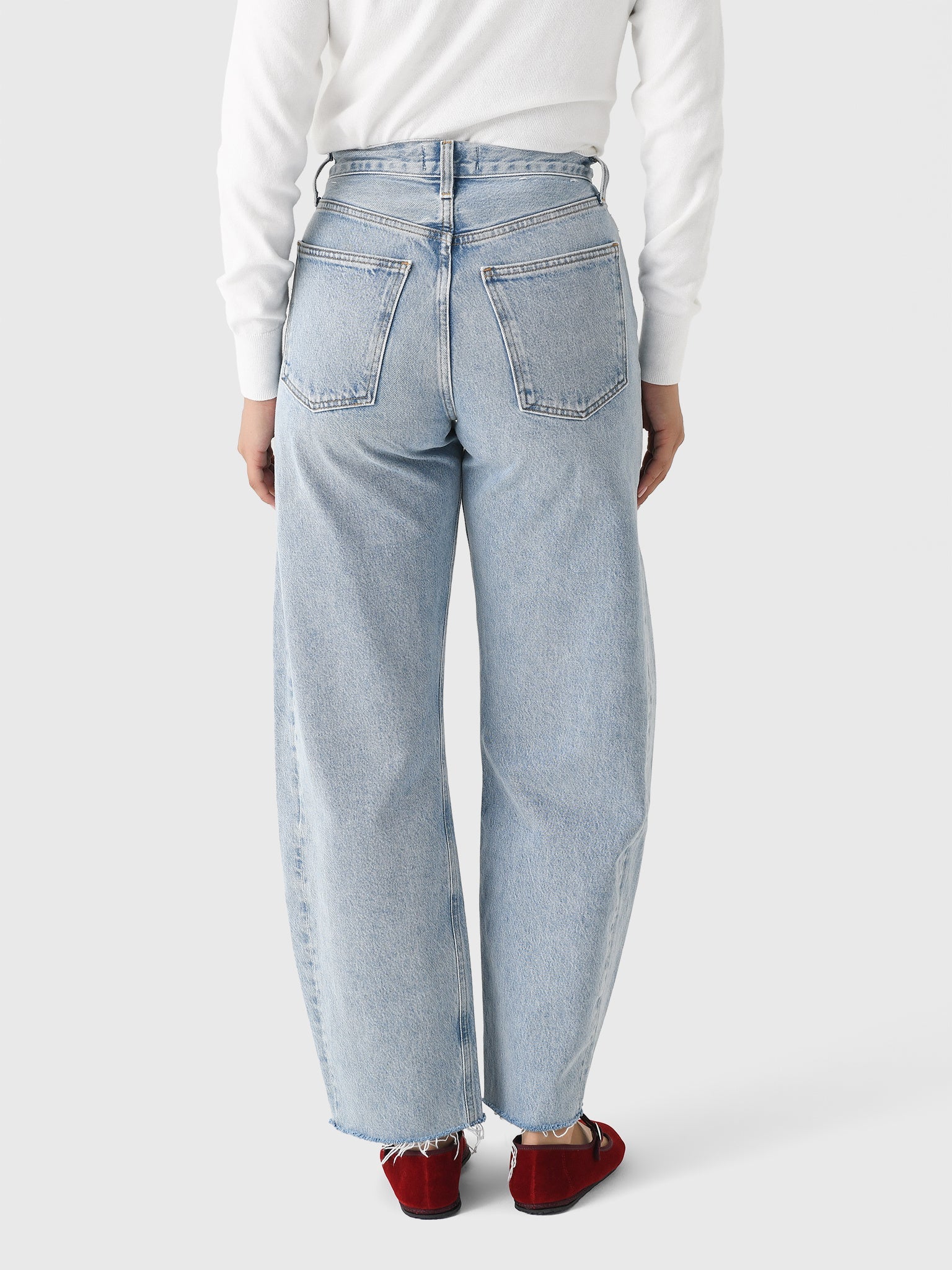 Agolde Women's Luna High Rise Pieced Taper Jean